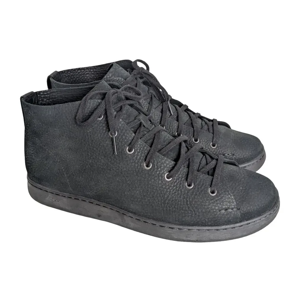 UGG Men's Pismo High Top Leather Sneakers Size 11 Black